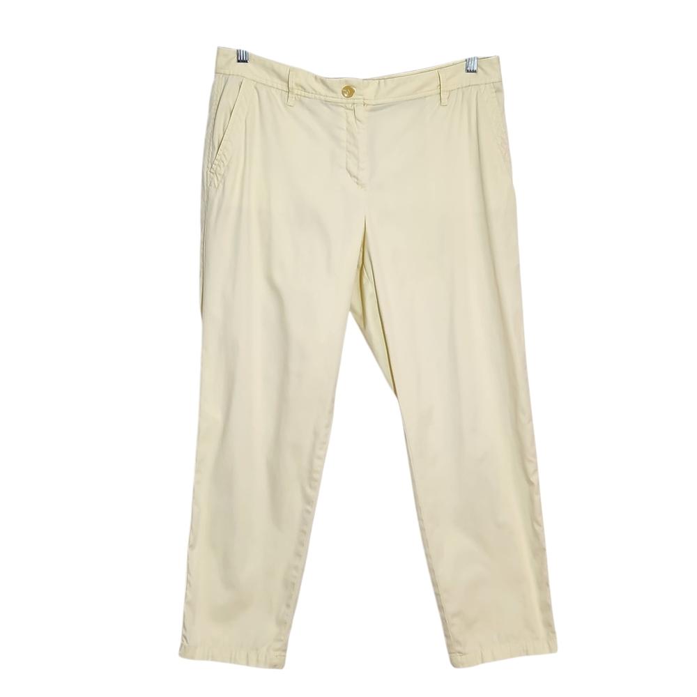 Talbots Light Yellow Relaxed Chino Pants Size 10